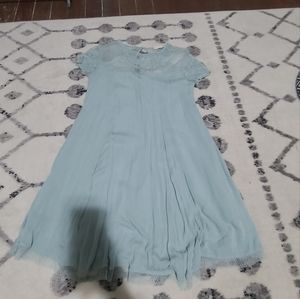 Altard state blue dress with lace details